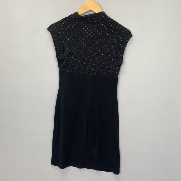 Enfocus Studio Black Sleeveless Studded Dress Size 4 - Picture 6 of 9